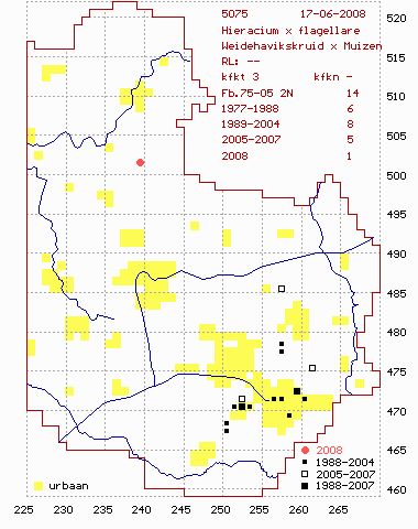 Kaart Hieracium flagellare